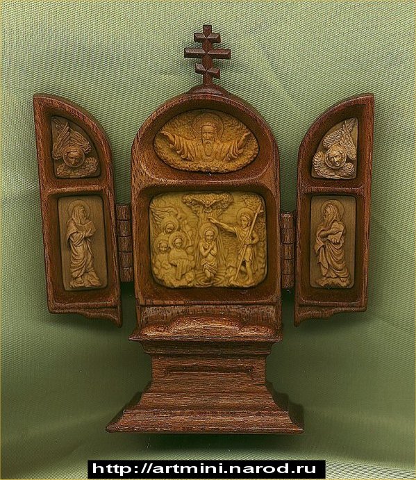 A miniature Altar `Epiphany` (Baptism of Christ).