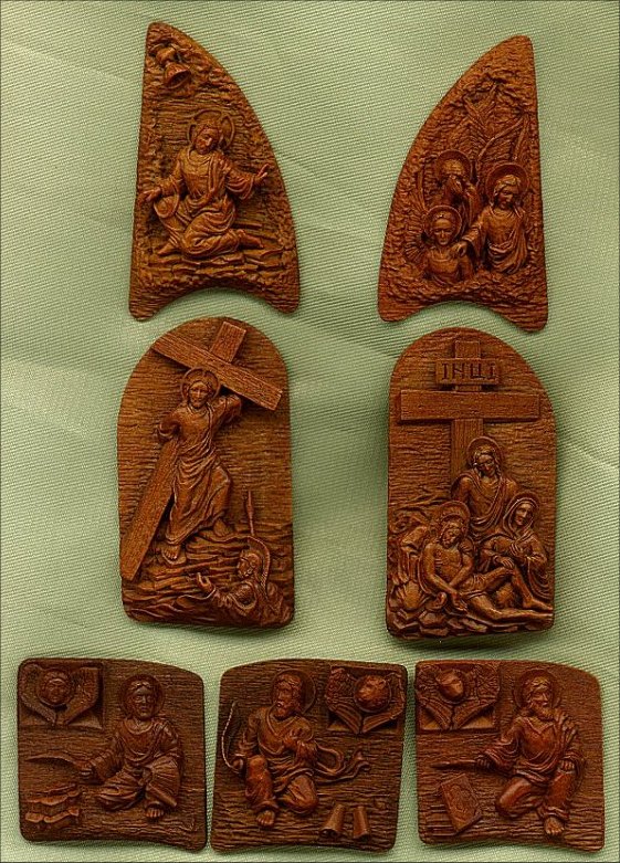 The passion of the Christ - micro fragments of new Altar `The crucifixion`.